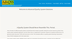 Desktop Screenshot of advqss.com